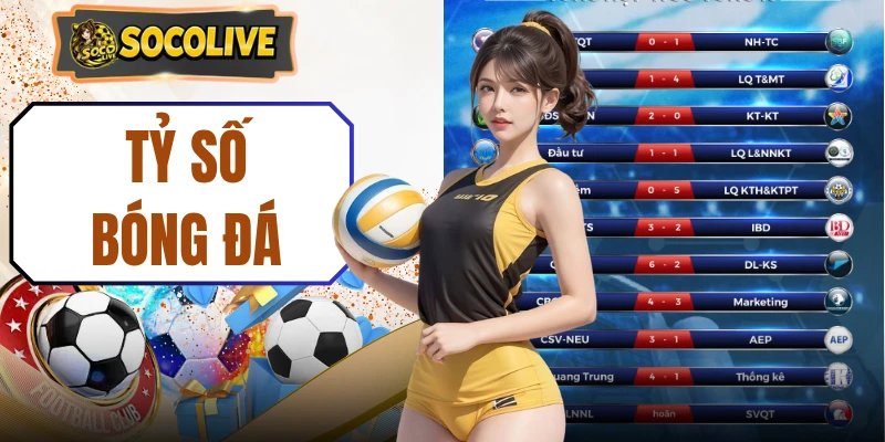 Tỷ Số Bóng Đá | Cập Nhật 24h Siêu Tốc Chuẩn 100% Không QC